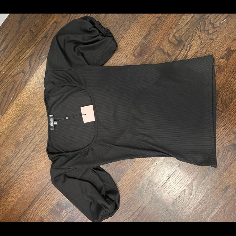 Missguided Milkmaid Puff Sleeve Shirt